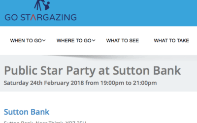 Public Star Party at Sutton Bank