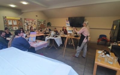Painting workshops at The Old Barn Coffee Shop
